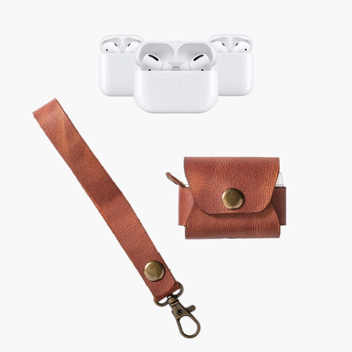 TABA Deri Airpods Kılıfı el yapımı hakiki deri - DeryCraft