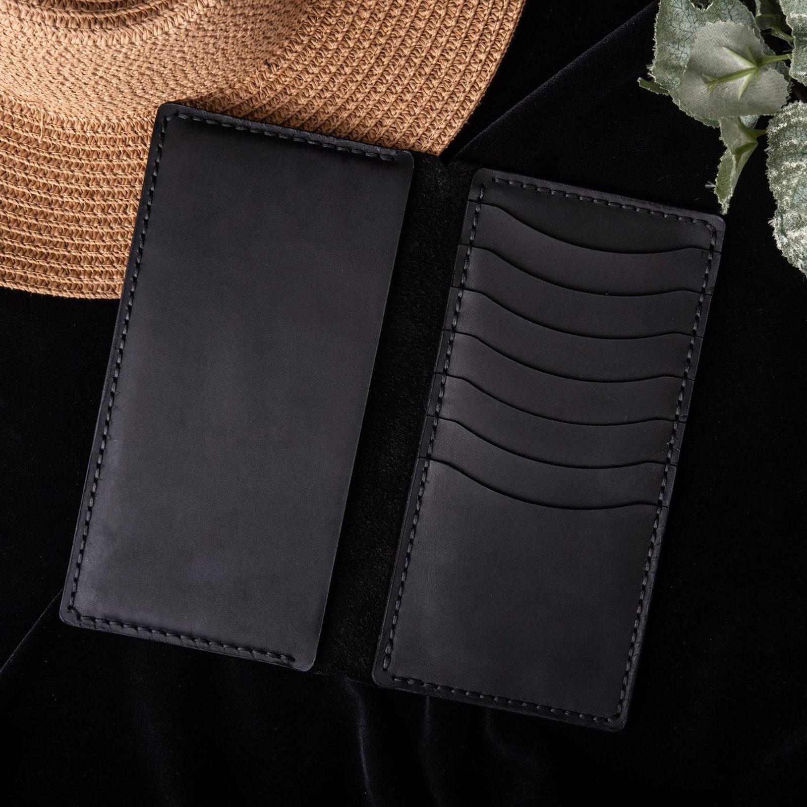 TABA Deri Telefon Cüzdanı (Zen) el yapımı hakiki deri - DeryCraft