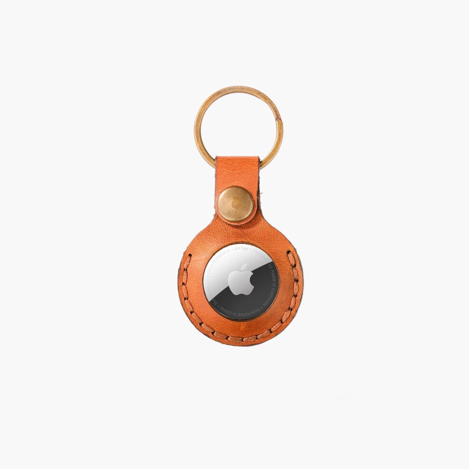 CAMEL Deri Airtag Kılıfı el yapımı hakiki deri - DeryCraft
