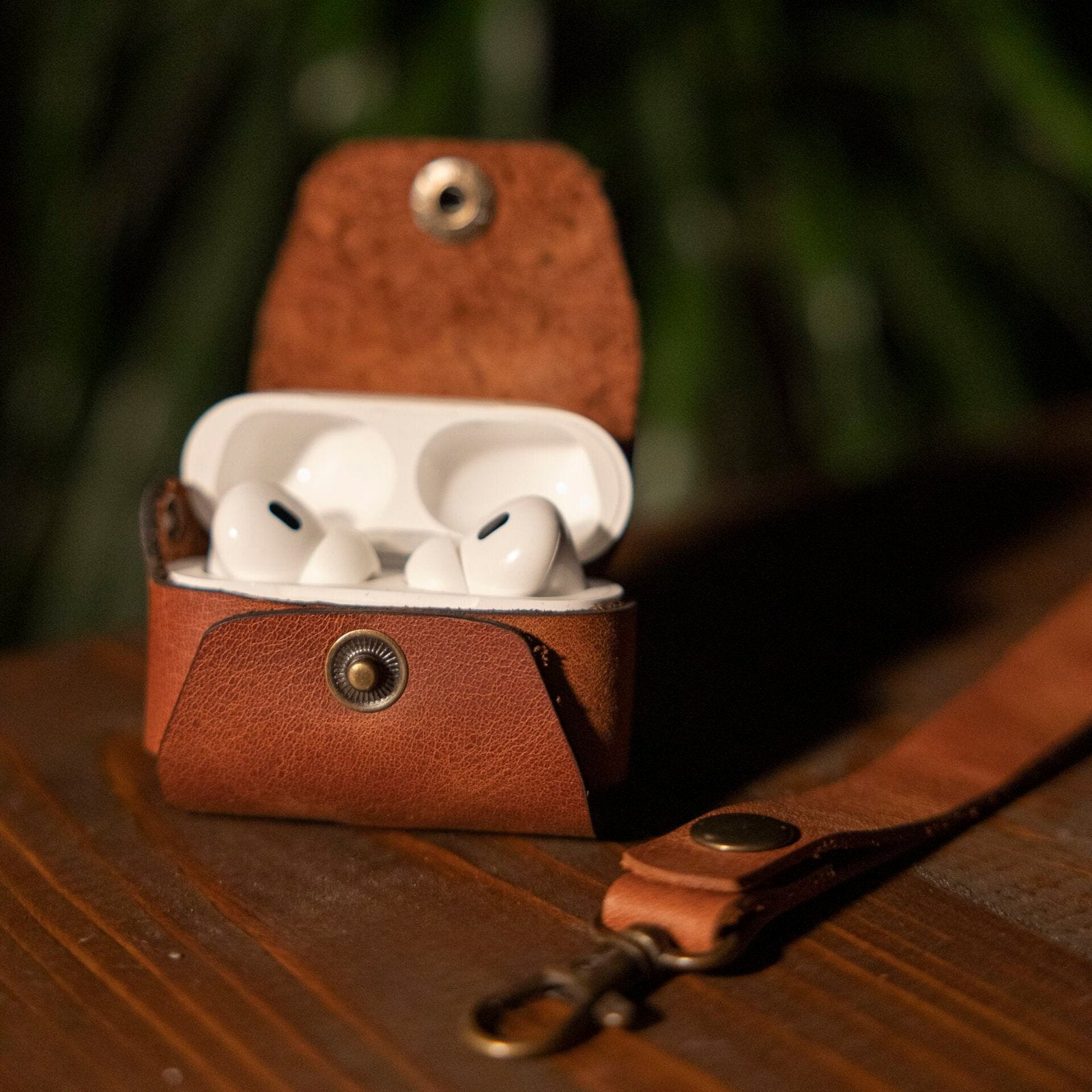 TABA Deri Airpods Kılıfı el yapımı hakiki deri - DeryCraft