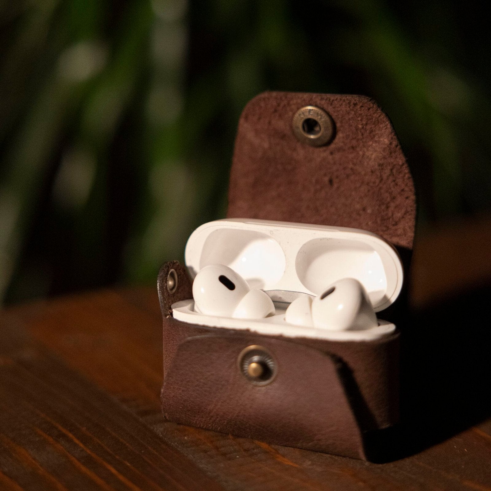 TABA Deri Airpods Kılıfı el yapımı hakiki deri - DeryCraft