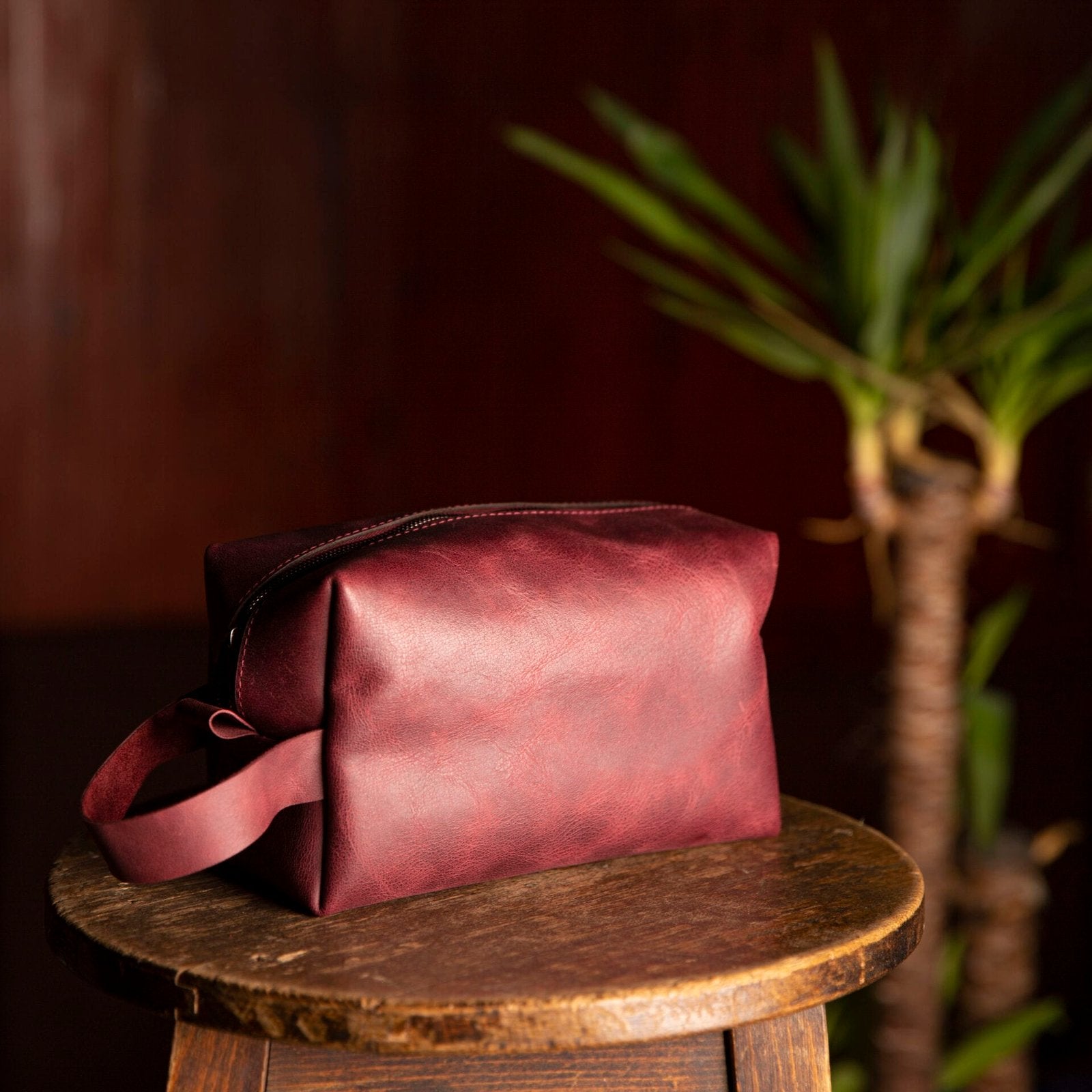 TABA Dopp Kit Deri El Çantası (Vega) el yapımı hakiki deri - DeryCraft