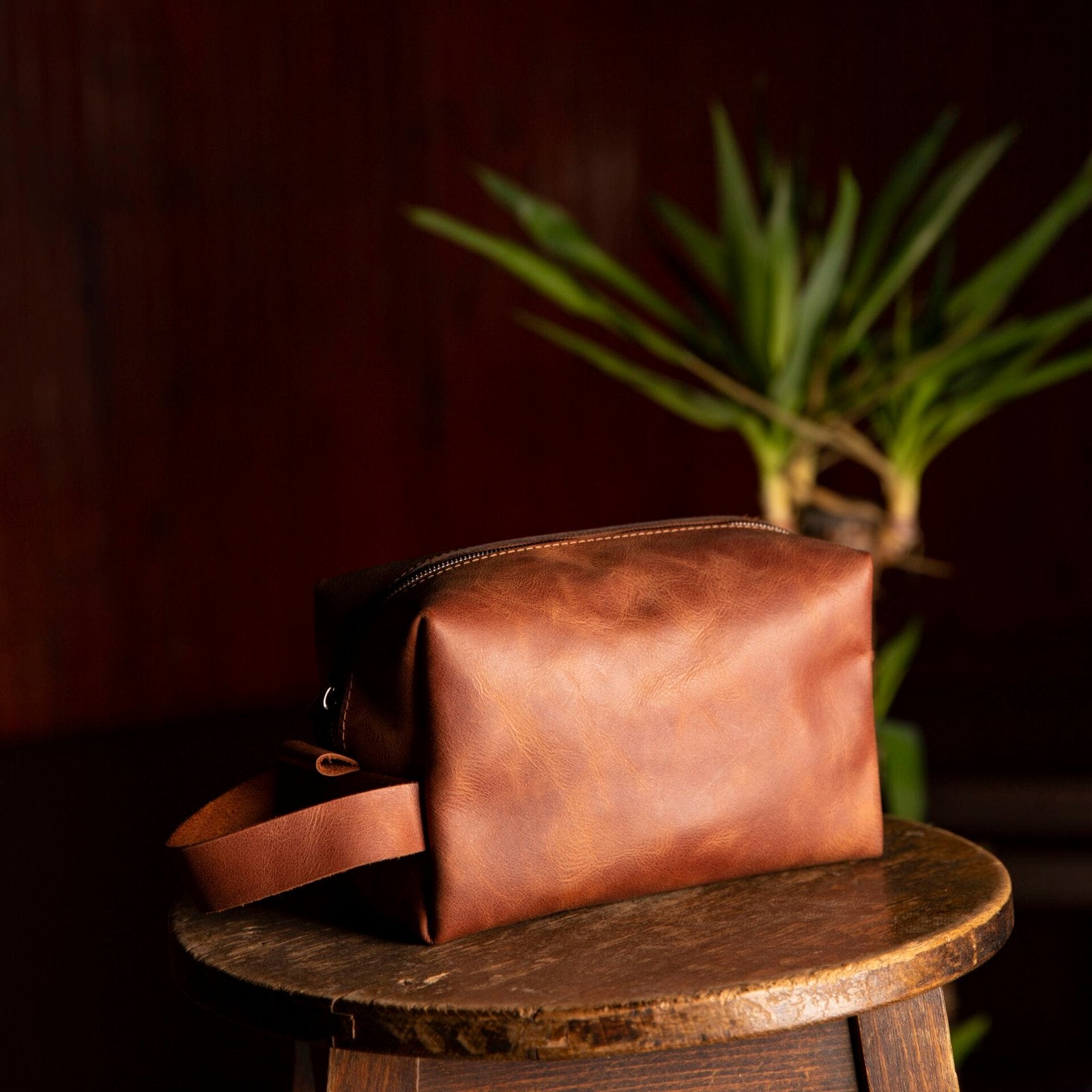 TABA Dopp Kit Deri El Çantası (Vega) el yapımı hakiki deri - DeryCraft