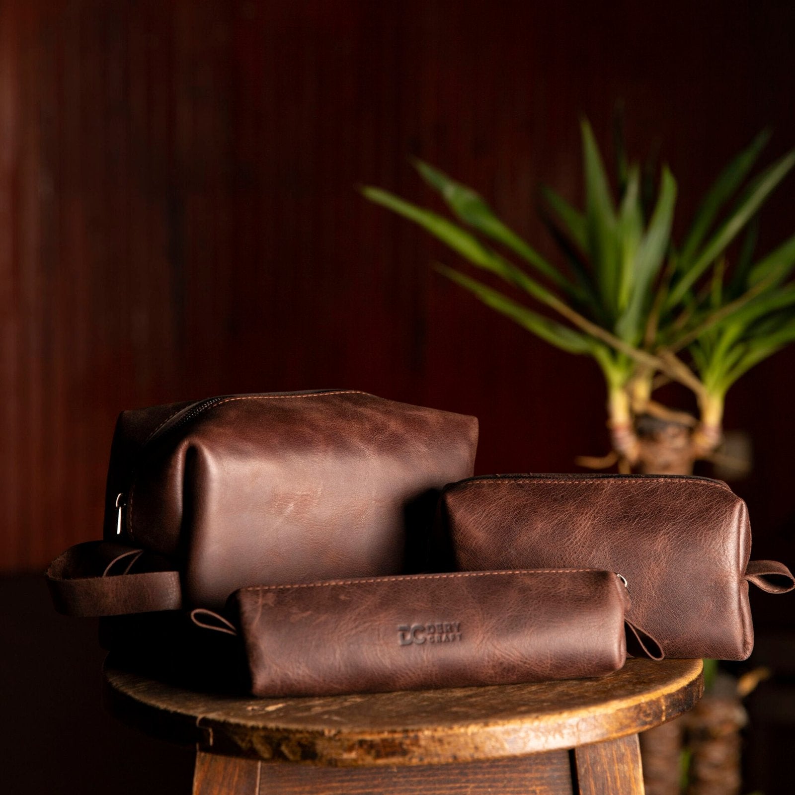 TABA Dopp Kit Deri El Çantası (Vega) el yapımı hakiki deri - DeryCraft
